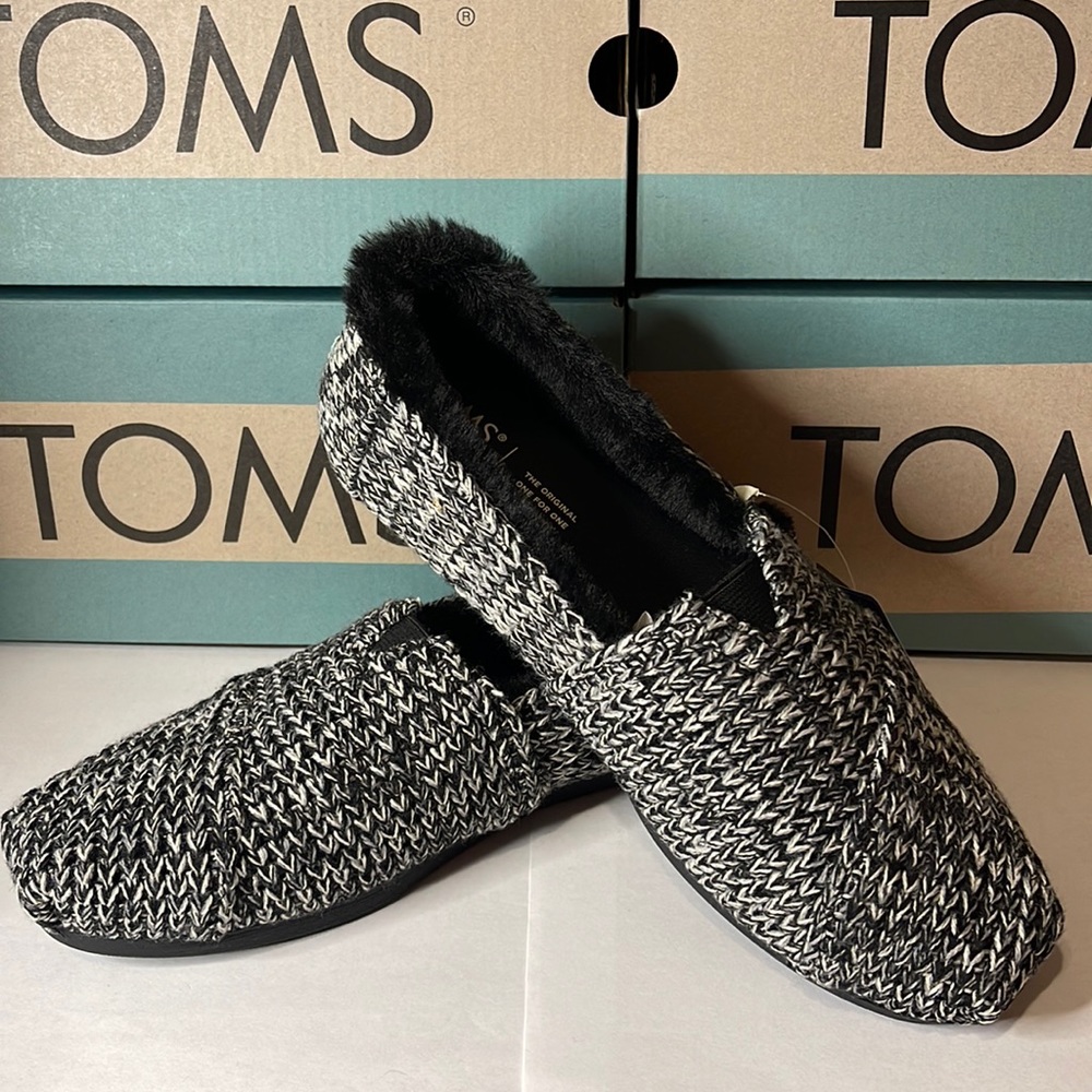 TOMS Women's Alpargata Ribbed Sweater Black Multi